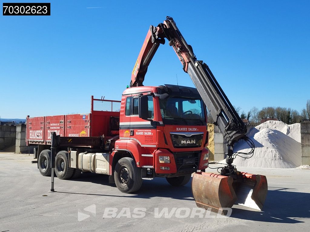 MAN TGS 33.440 6X4 Palfinger PK23001-EH Kran Crane Big-Axle 13m3 tipper Euro 6