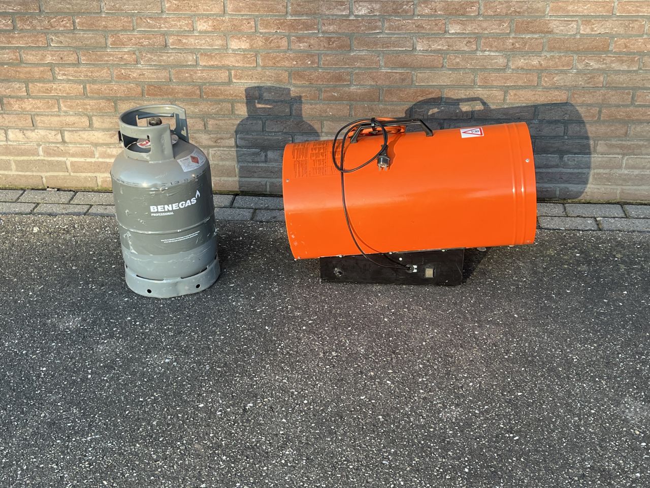 Gas heater hetelucht kanon