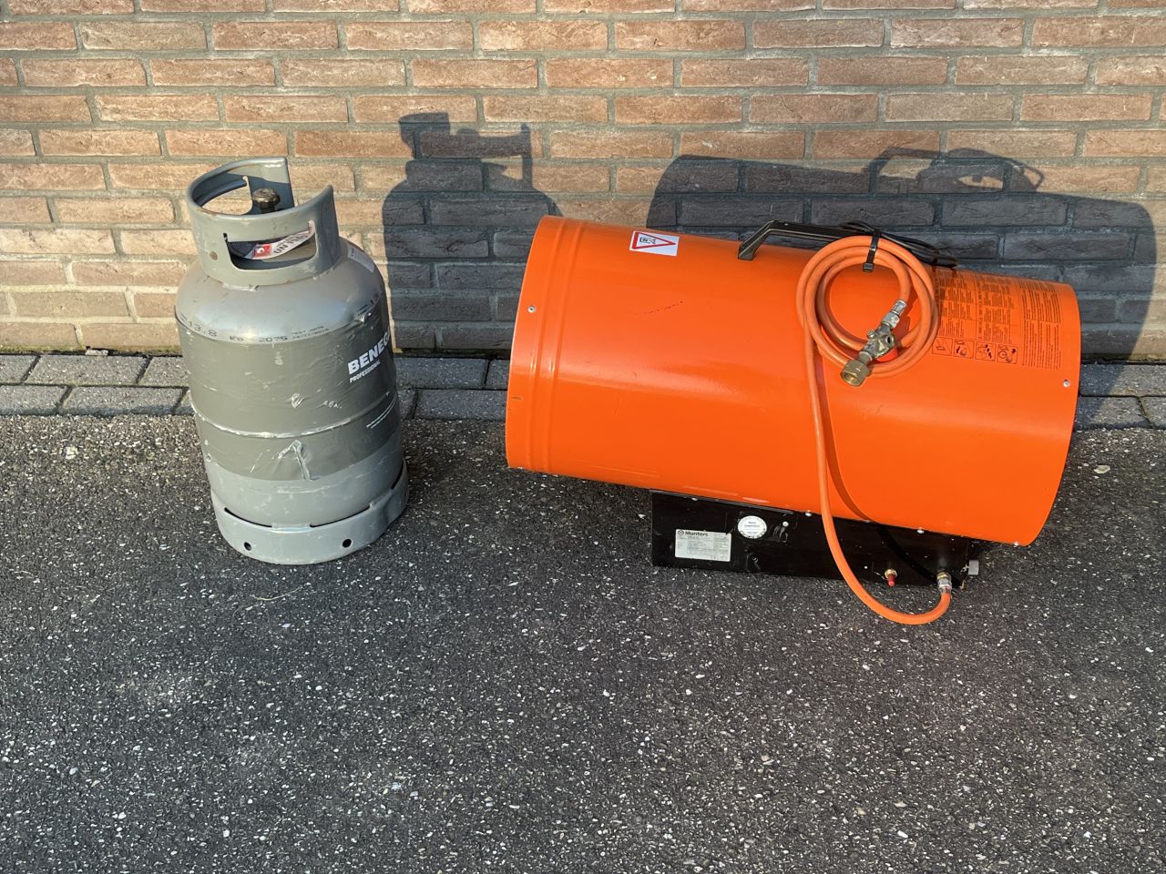Gas heater hetelucht kanon