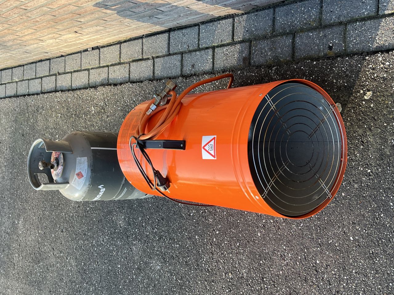 Gas heater hetelucht kanon