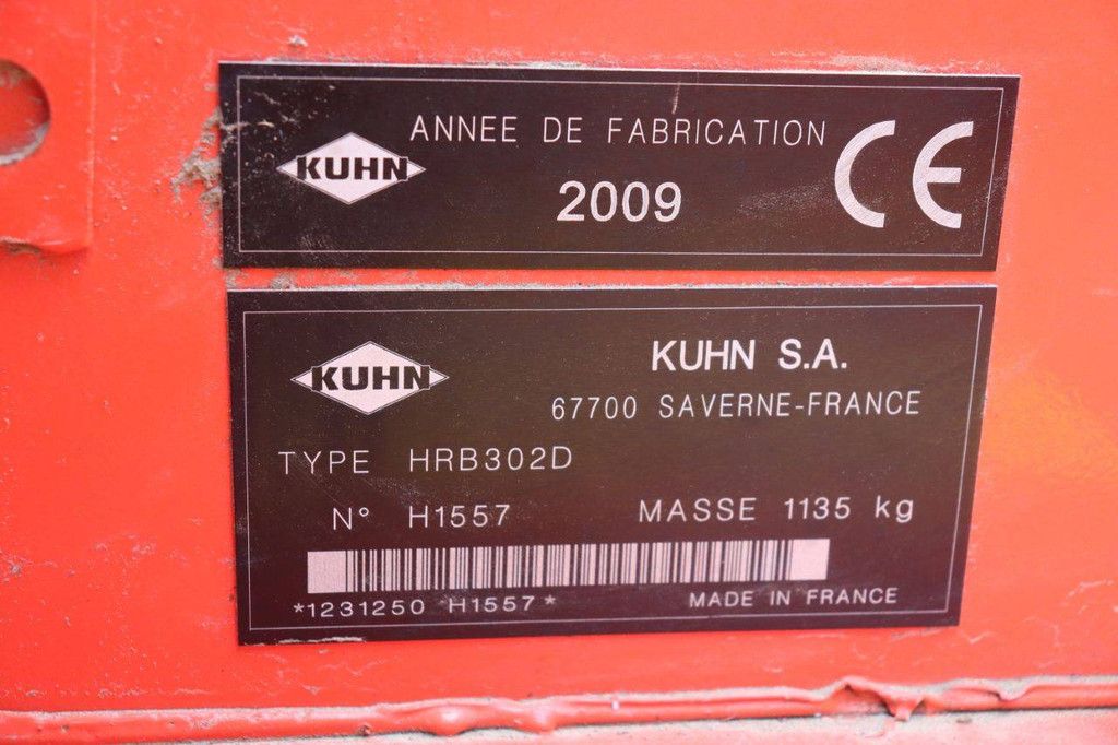 Rotorkopeg Kuhn HRB302D 2009 (Marge)