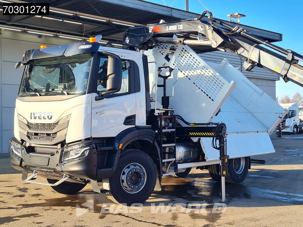 Iveco X-Way 400 4X2 New! HIAB X-Hiduo 138B S-3 Crane 5m3 Promat Tipper Automatic Euro 6