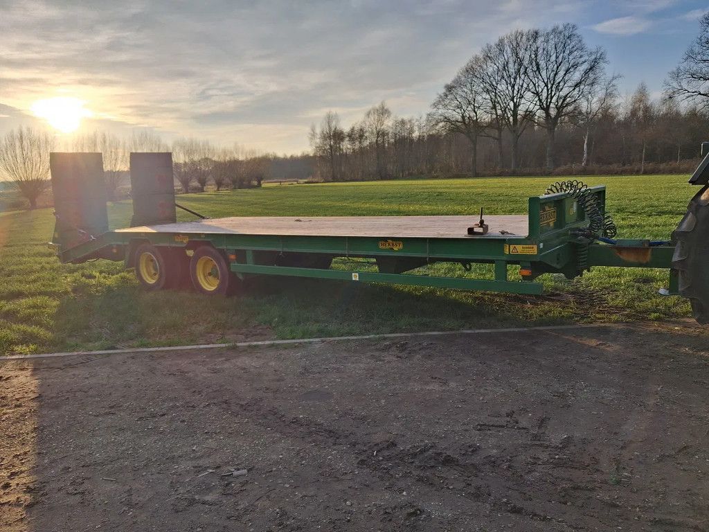 JPM Herbst 26FT oprijwagen dieplader hydro/lucht geremd