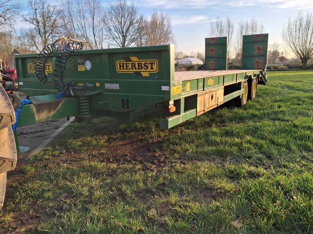 JPM Herbst 26FT oprijwagen dieplader hydro/lucht geremd