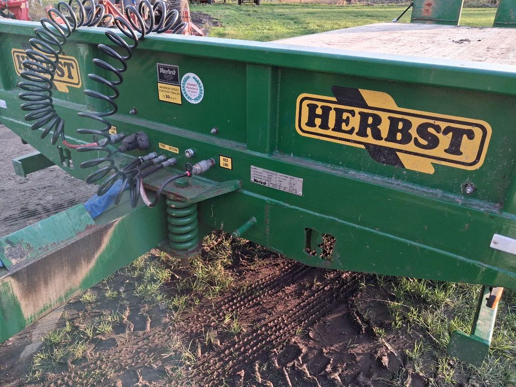 JPM Herbst 26FT oprijwagen dieplader hydro/lucht geremd