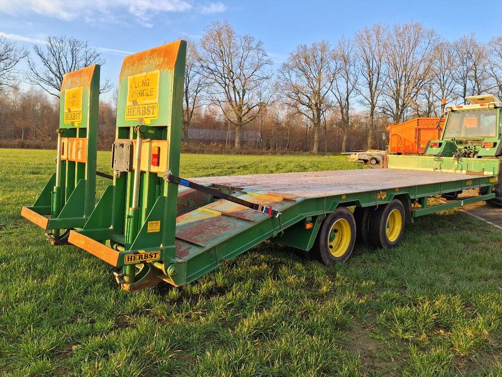 JPM Herbst 26FT oprijwagen dieplader hydro/lucht geremd