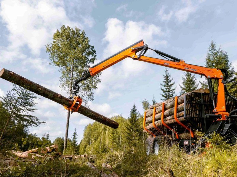 MTM Rückewagen 10-17 Tonnen, 6,6m-9m Forstkran