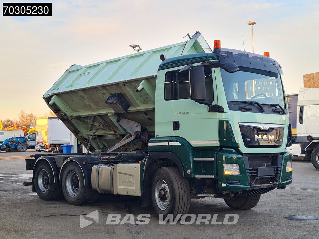 MAN TGS 26.480 6X6 13 m³ 2-way tipper Tarpaulin 6x6 Hydrodrive Big-Axle Euro 6