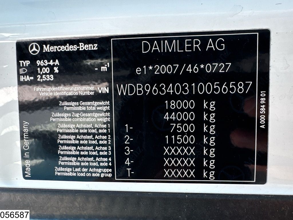 Mercedes Actros 1845 EURO 6, PTO