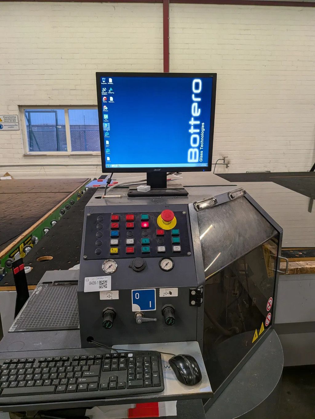 Snijmachine voor gelaad glas Bottero 515 LAME/37