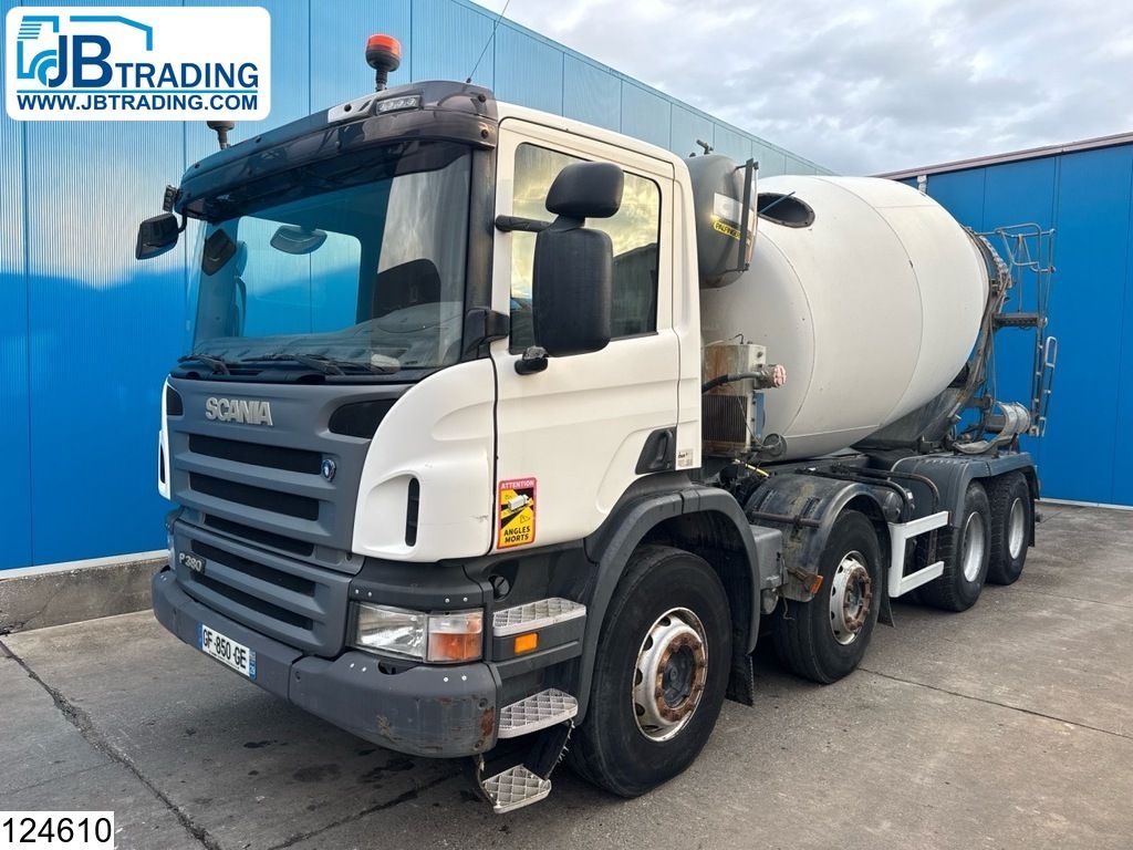 Scania P 380 8x4, EURO 4, CIFA, 9m3, Manual transmission