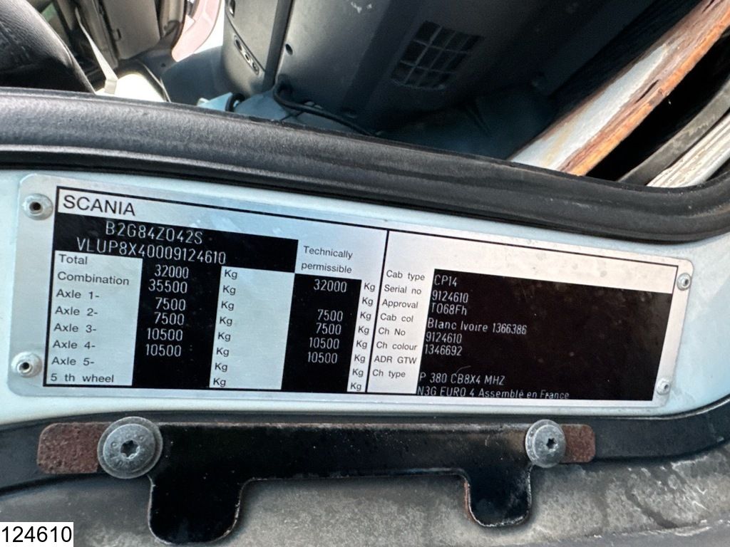 Scania P 380 8x4, EURO 4, CIFA, 9m3, Manual transmission