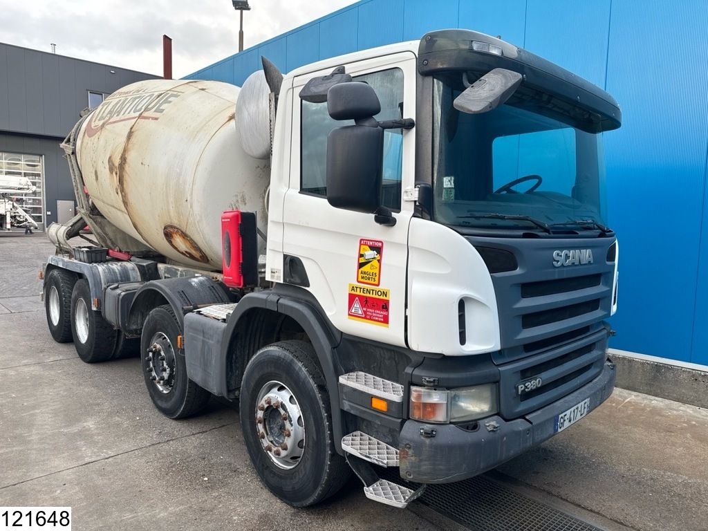 Scania P 380 8x4, EURO 4, CIFA, 9m3, Manual transmission