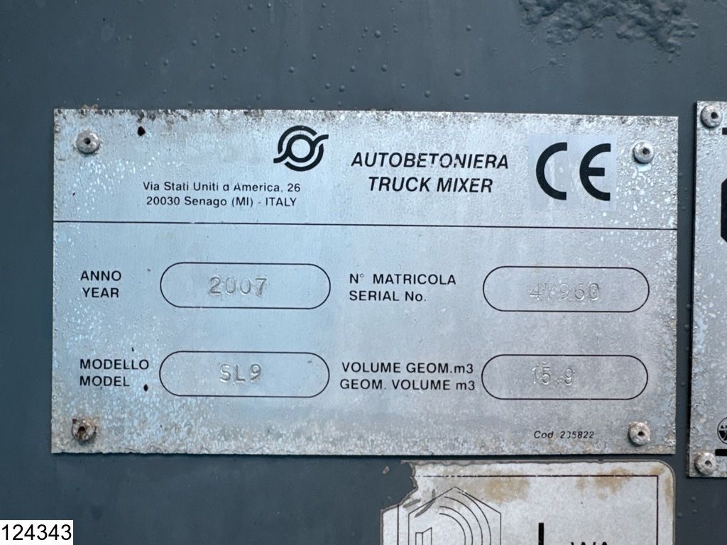 Scania P 380 5x Available, 8x4, EURO 4, CIFA, 9m3