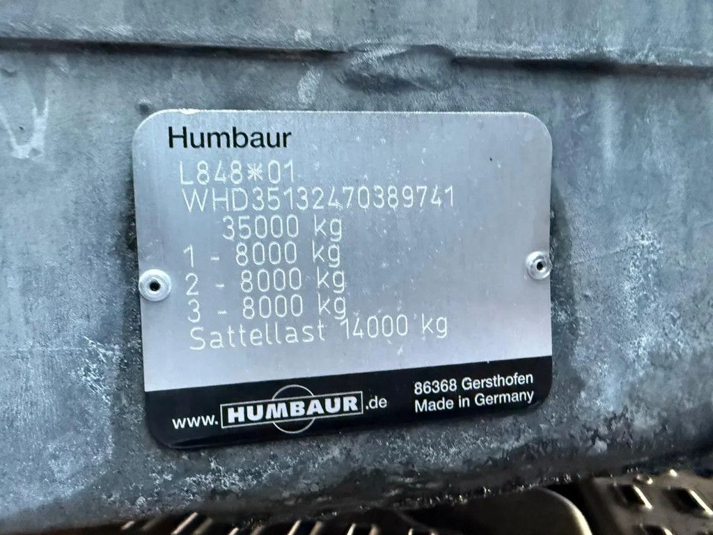 Humbaur MEGA Schuifzeilen/Schuifdak Liftas SAFAPK 05-02-2026