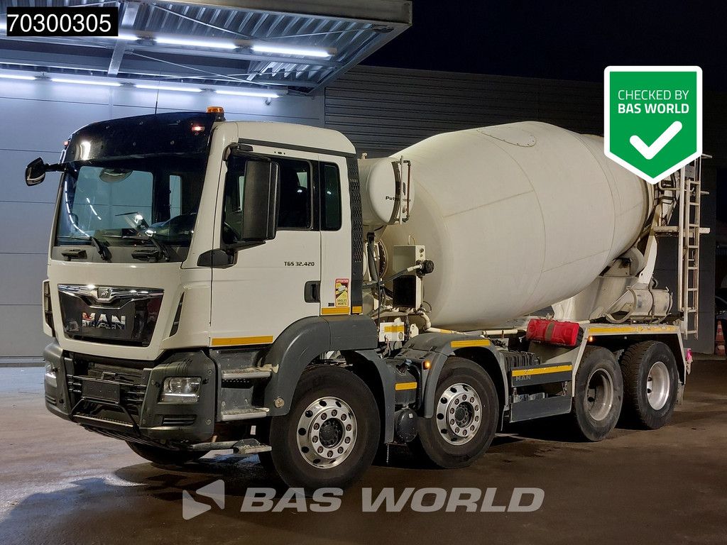 MAN TGS TGS 32.420 8X4 9m3 mixer Steelsuspension Automatic Euro 6