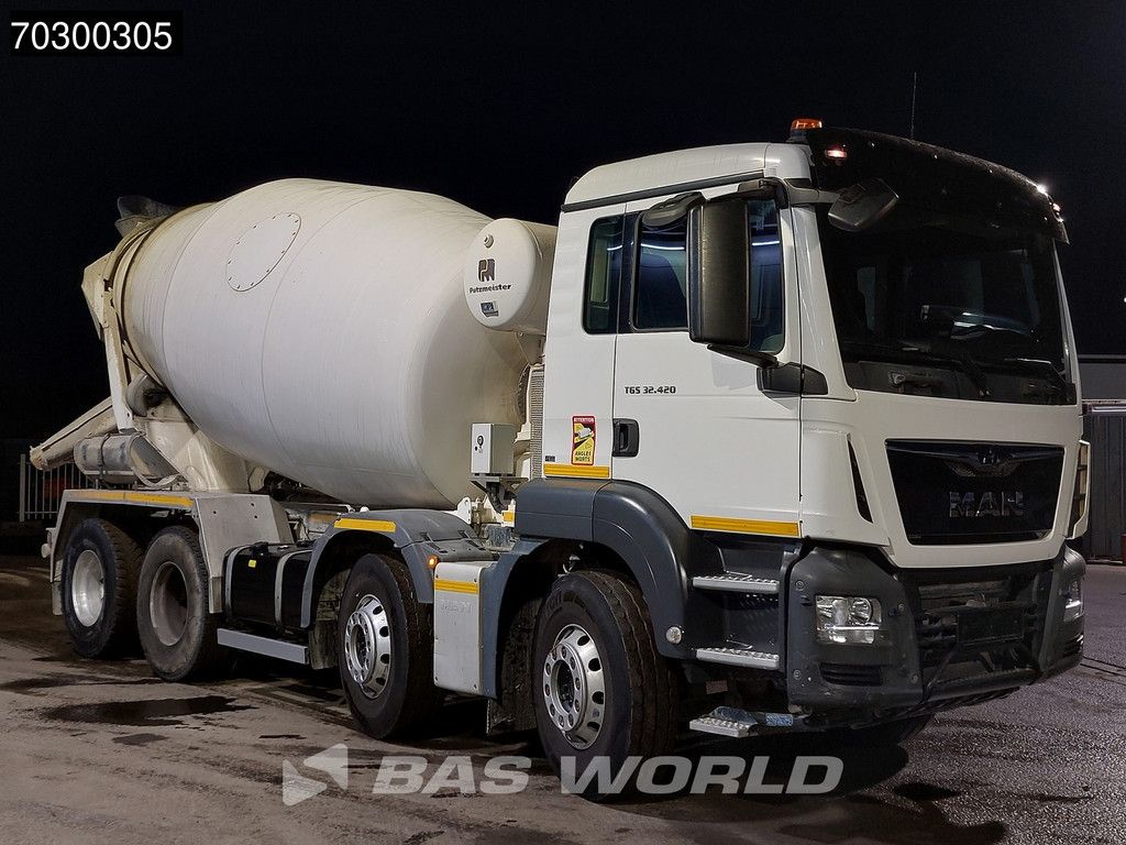 MAN TGS TGS 32.420 8X4 9m3 mixer Steelsuspension Automatic Euro 6