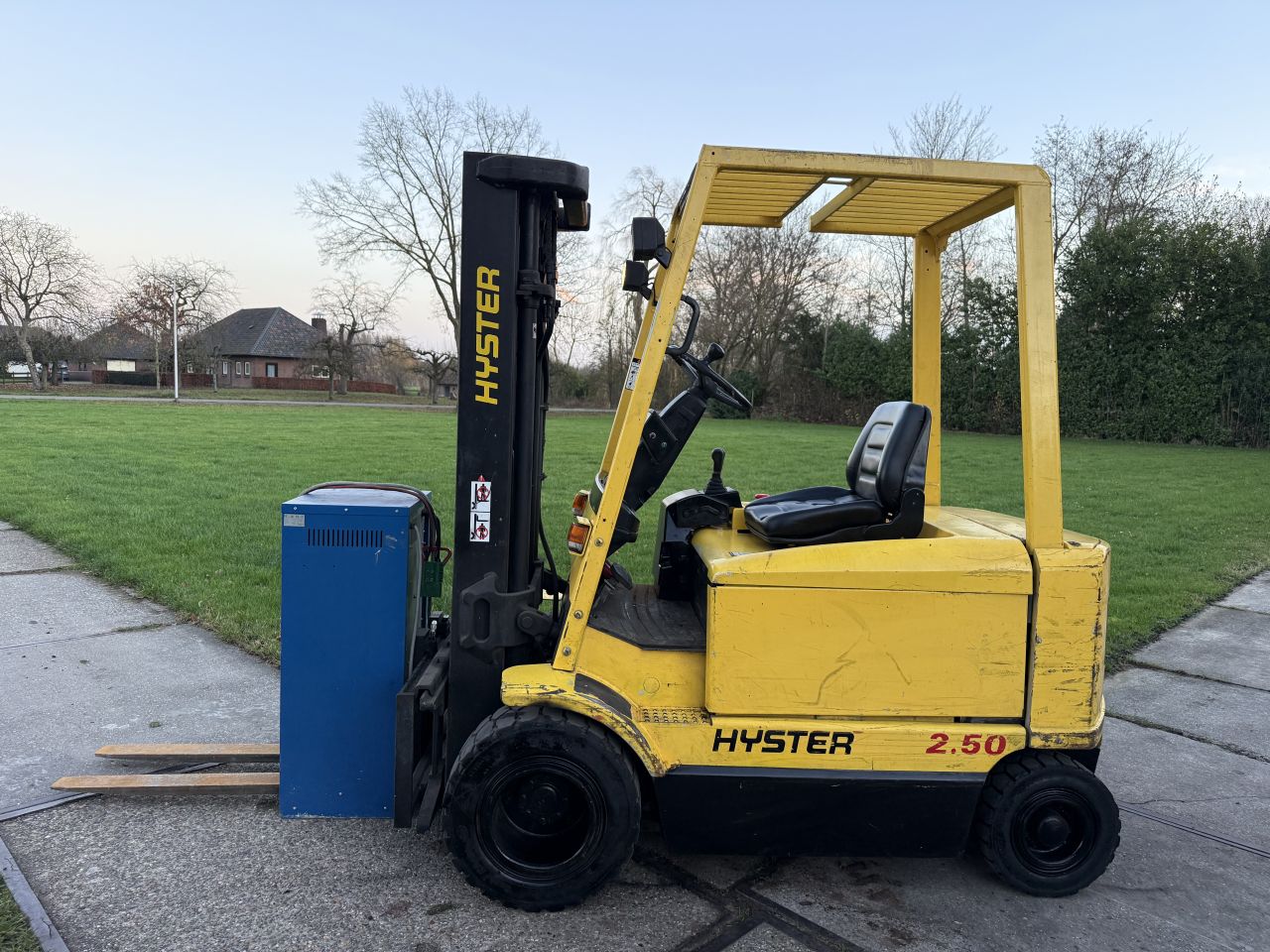 Hyster 2.5 tonner elektr triplex 5M Freelift Sideshift