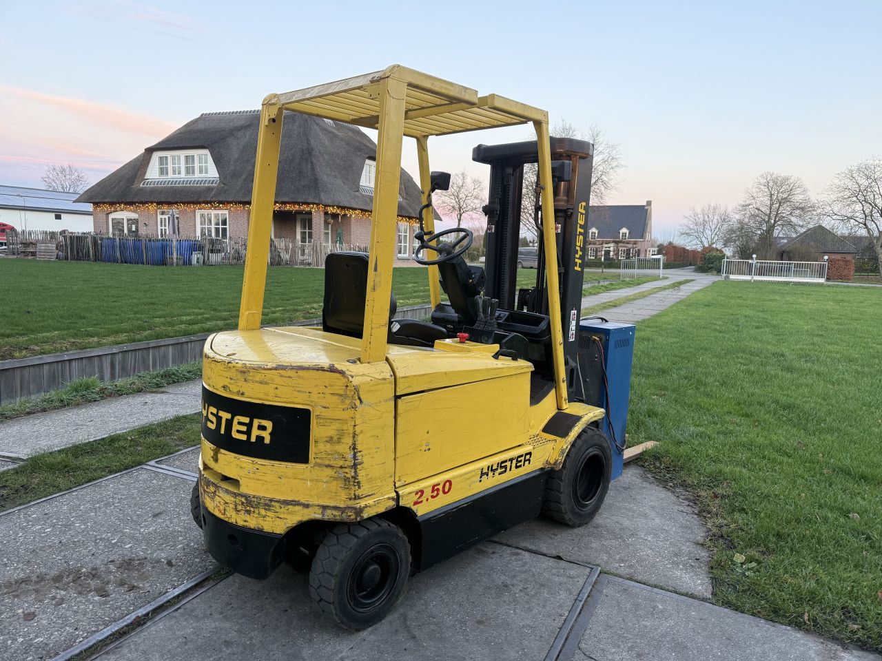 Hyster 2.5 tonner elektr triplex 5M Freelift Sideshift