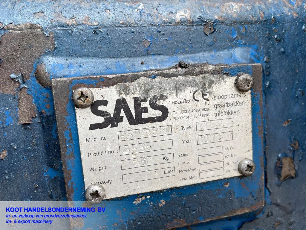 Saes HST 055 cw 30 13 tm 18 tons machine
