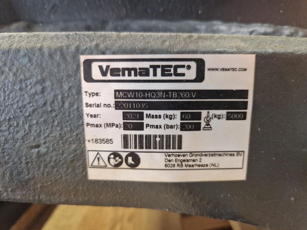 Vematec MCW10-HQ3N-TB260/V Snelwissel