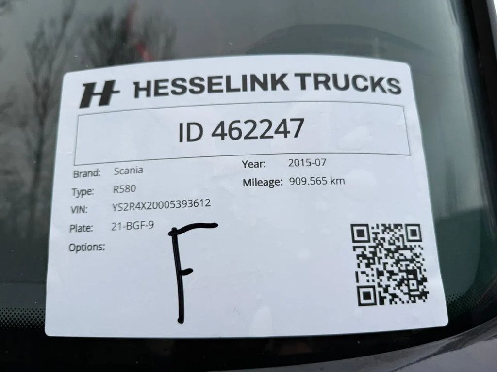 Scania R580 V8 Silver Griffin 033/100 Original NL, Full air