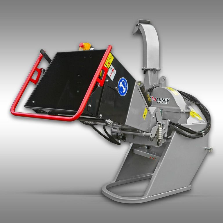 JANSEN BX-42RS hakselaar, houtversnipperaar met invoerrollen , houtshredder, tractor