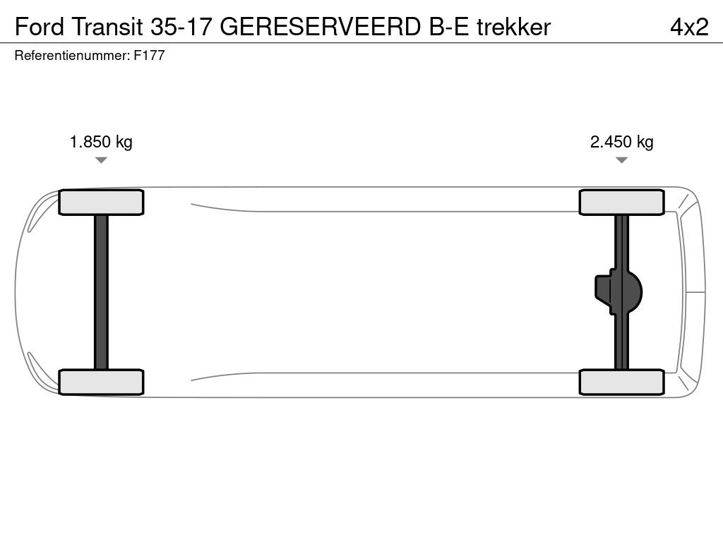 Ford Transit 35-17 GERESERVEERD B-E trekker