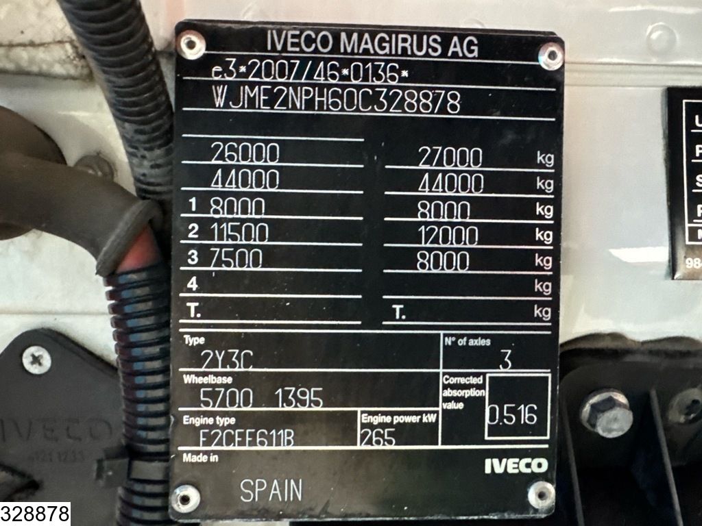 Iveco Stralis 360 6x2, Euro 6, Palfinger, Remote