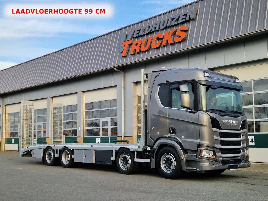 Scania 39-tons oprij R530 V8 8,80 m. Veldhuizen
