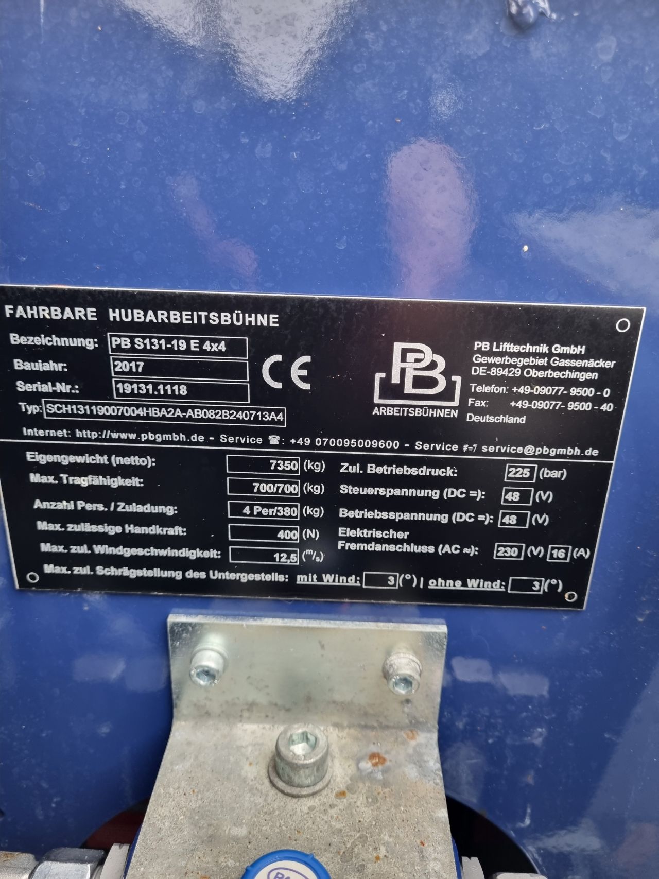 Schaarlift PB S131-19