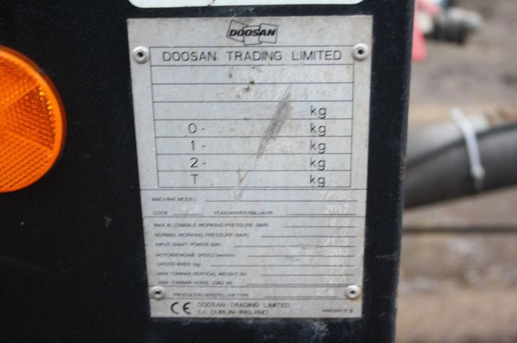 Kompressor Doosan 7-26E Diesel 8bar 2017