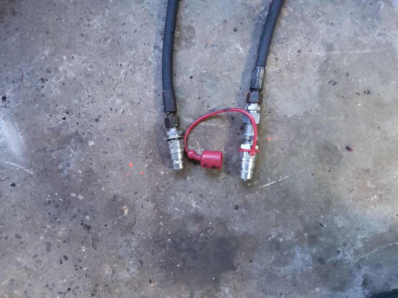 Hydraulische cilinder compleet met bijpassende slangen