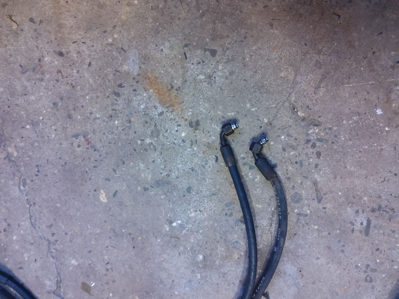 Hydraulische cilinder compleet met bijpassende slangen