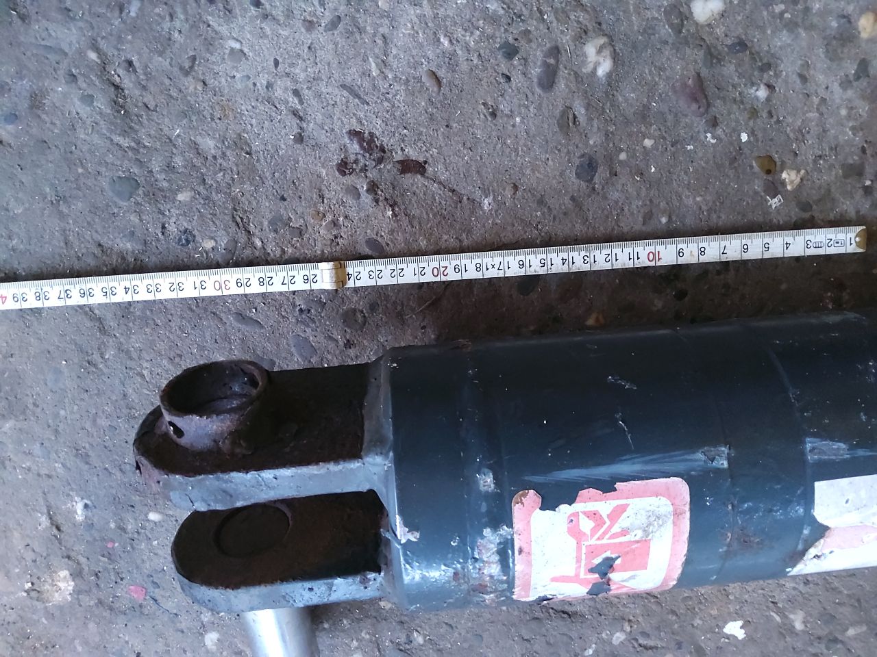 Hydraulische cilinder compleet met bijpassende slangen