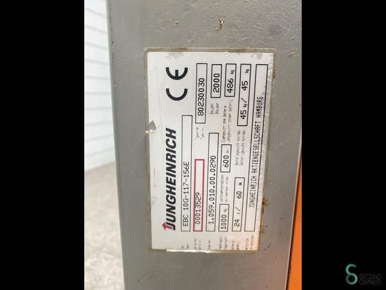 Stapelaars Elektrisch Jungheinrich EBC 10G-117-156E 2000