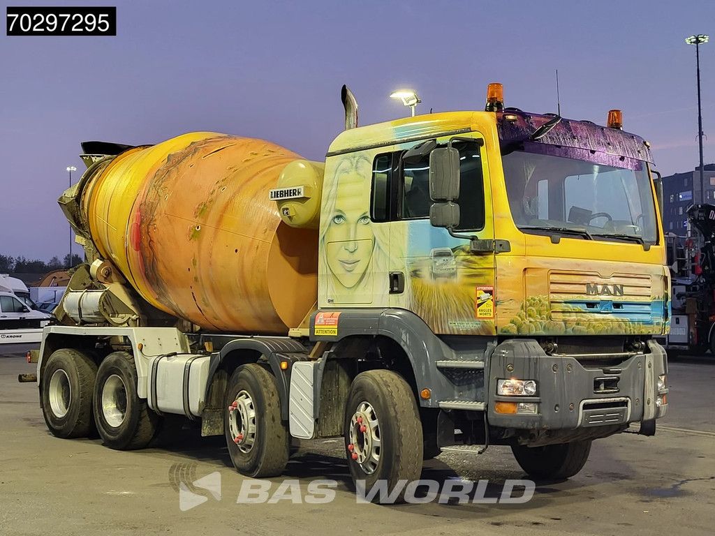 MAN 35.363 8X4 9m3 Liebherr mixer Big-Axle Steelsuspension Automatic Euro 3