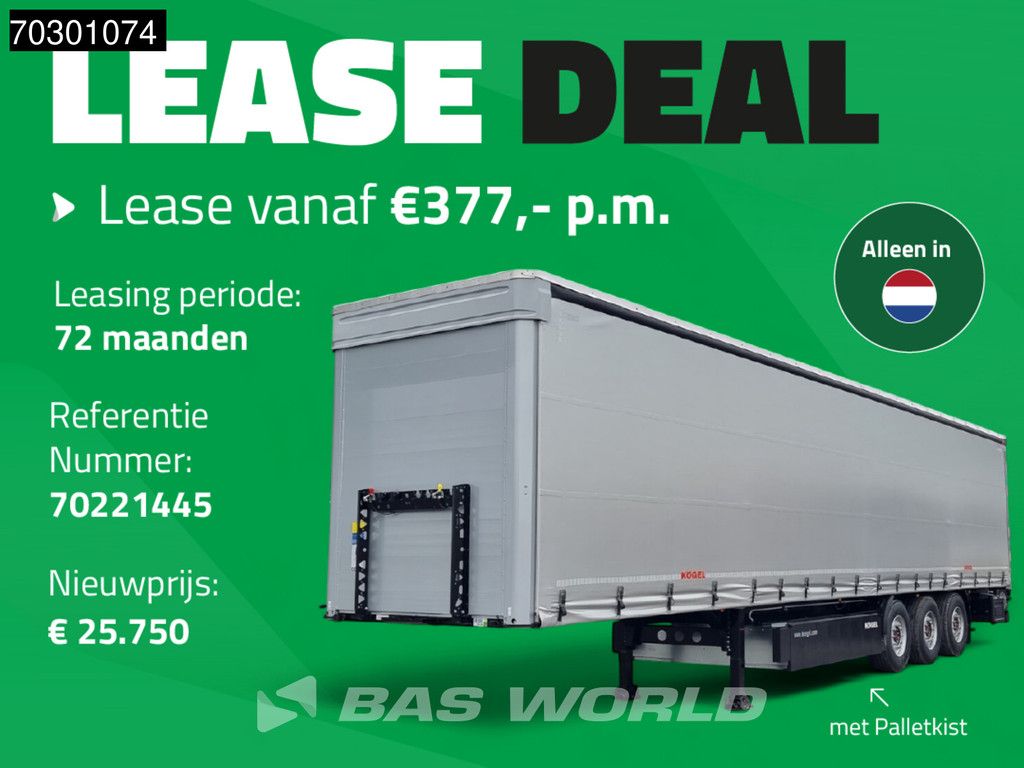 Kögel S24-1 3 axles NEW-UNUSED SAF Liftachse Edscha Palettenkist