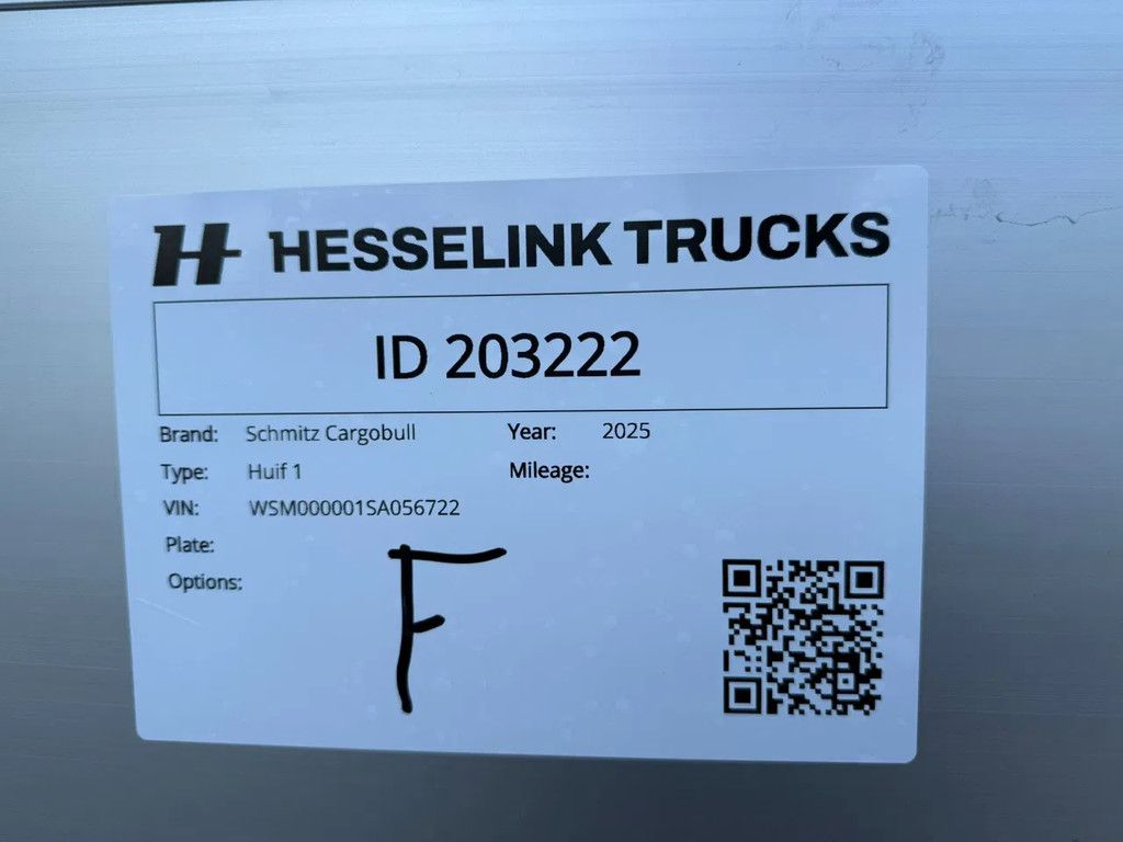 Schmitz Cargobull SCB-S3 Schuifzeilen/Schuifdak NIEUW-NEW Dhollandia 2000KG Laadklep