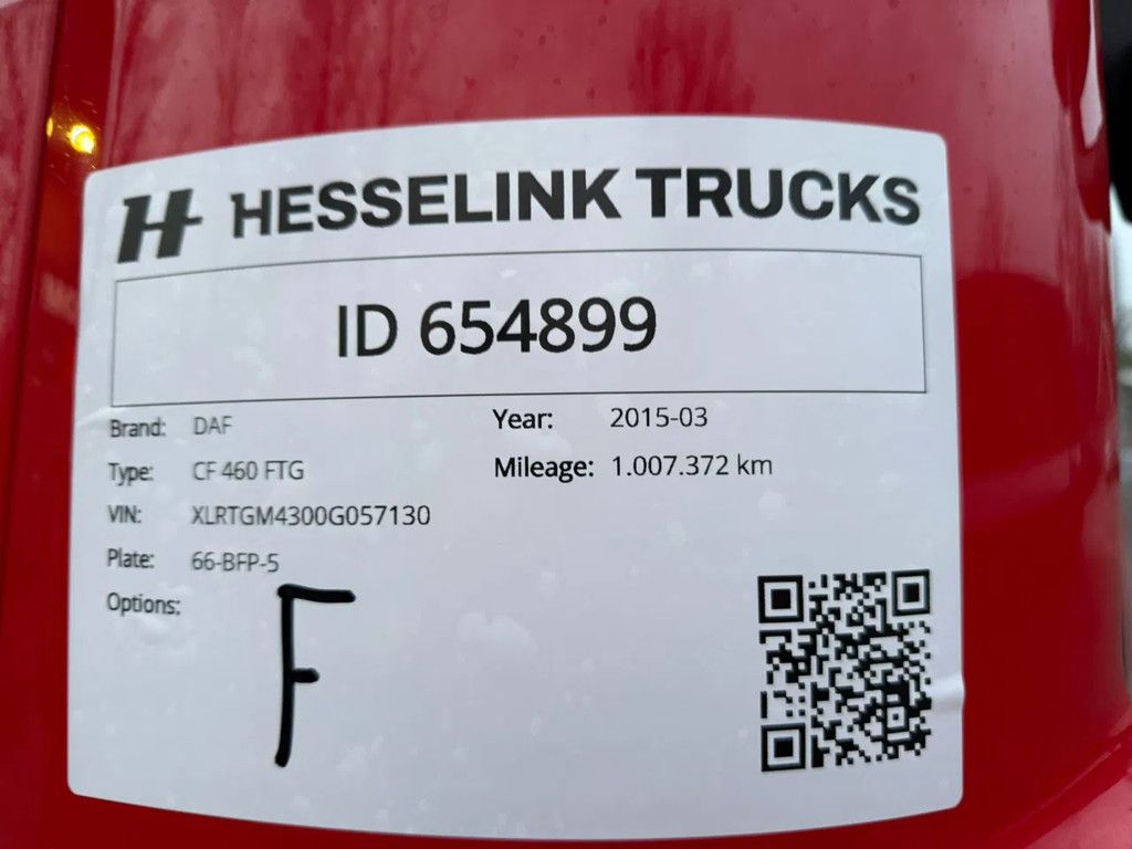 DAF CF 460 6x2 FTG Standairco Space Cab NL Truck