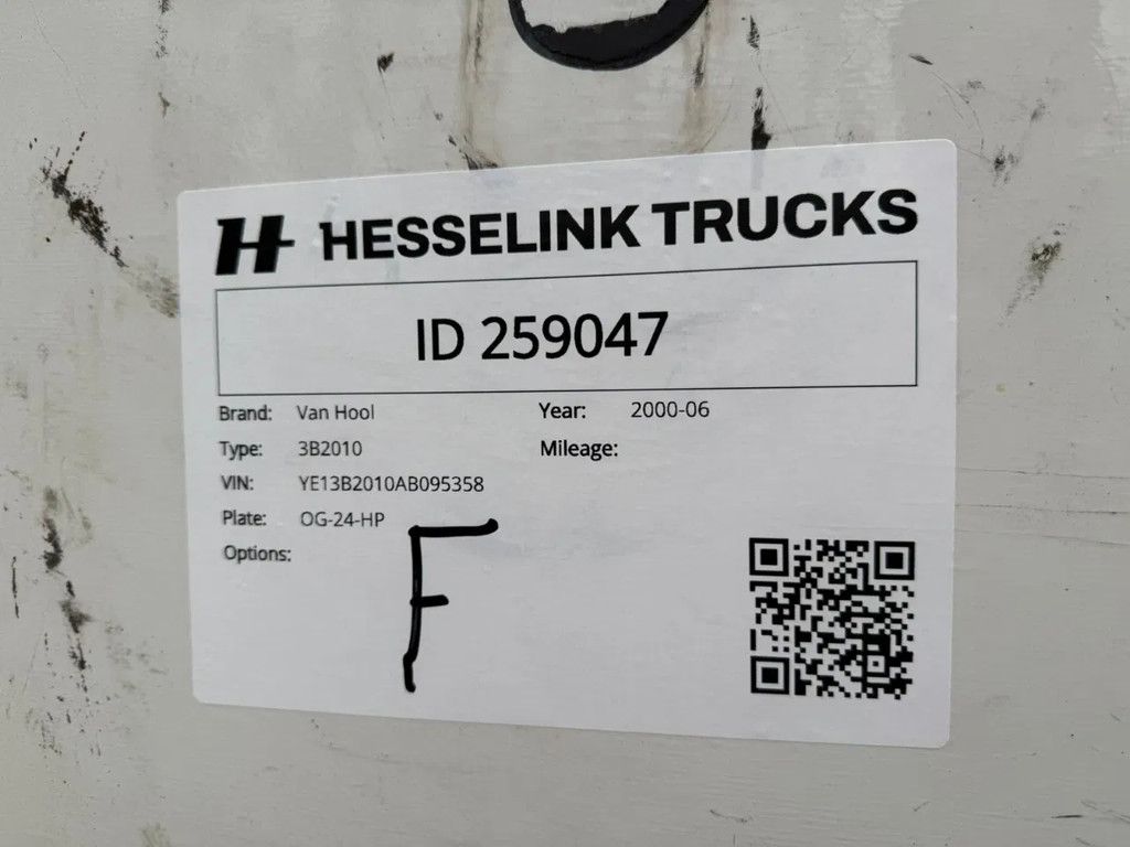 Van Hool Schuifzeil/Schuifdak BPW Assen NL Trailer €3750