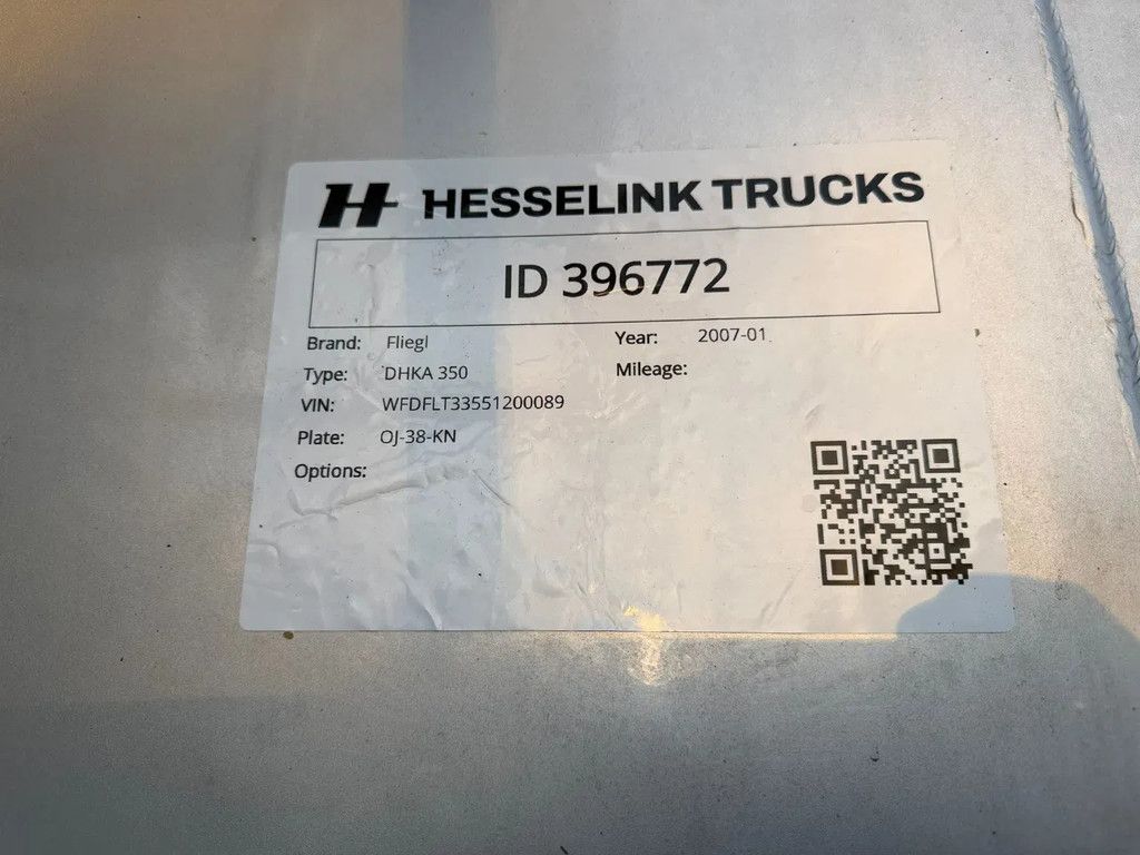 Fliegl 55m3 Blaaskipper/Schleuse Liftas 2 tussenschotten