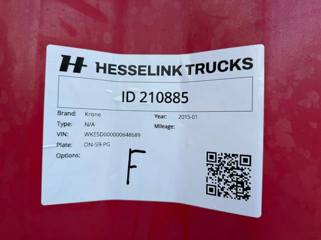 Krone Coil Trailer AS 1 & 3 Liftas Schuifdak NL Trailer APK/TUV 22-01-2026