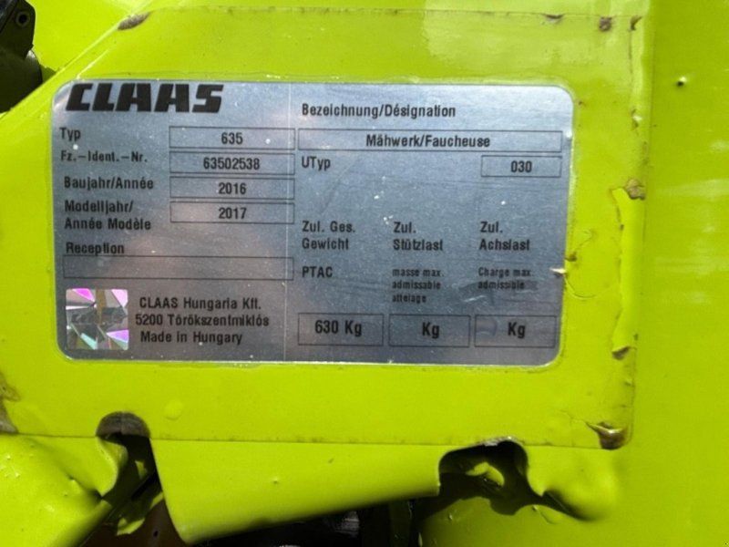 Claas 635