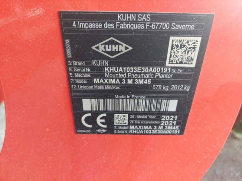 KUHN MAXIMA 3 M 3,45M 5 REIHEN