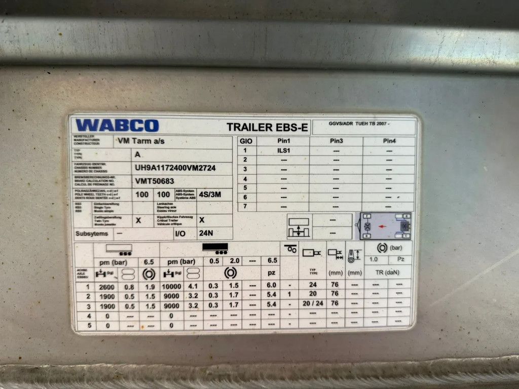 Magyar VM Tarm 19.000L RVS/INOX Melk/Milk/Milch Food 4 Rooms Liftas Nieuwe APK tot 23-7-2026