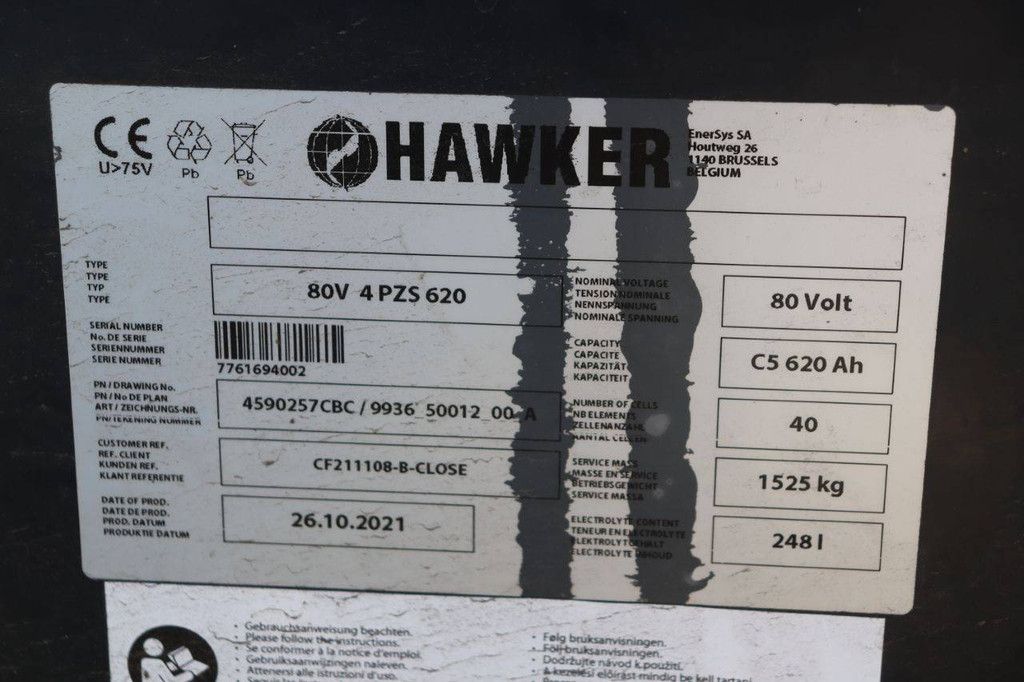 Battery Hawker 80V 4 PZS 620 2021