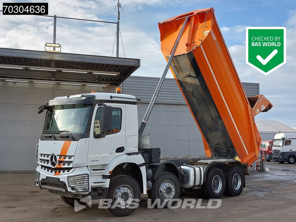 Mercedes Arocs 3246 8X4 15m3 tipper Steelsuspension Big-Axle Automatic Euro 6