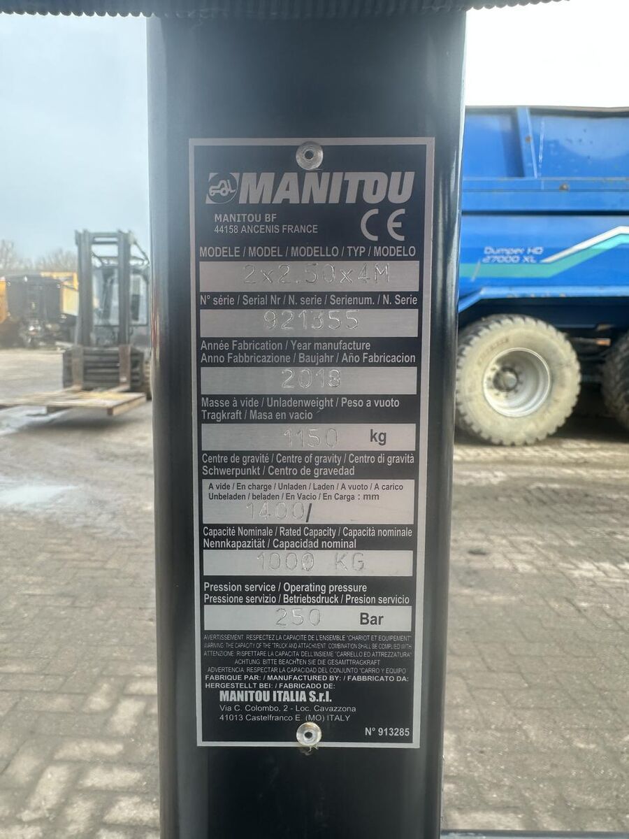 Manitou werkbak - Nieuw work platform