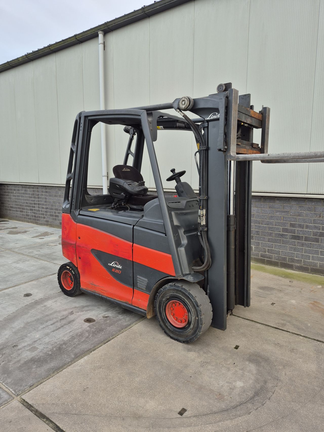 Linde E20H-01/600 duplo freelift sideshift 2.5 ton bj 2014 6888